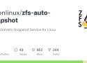 ZFS Automatic Snapshot Service for Linux