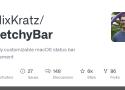 FelixKratz/SketchyBar: A highly customizable macOS status bar replacement