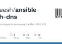 Ansible module for accessing the OVH DNS API