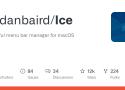 Powerful menu bar manager for macOS - GitHub - jordanbaird/Ice